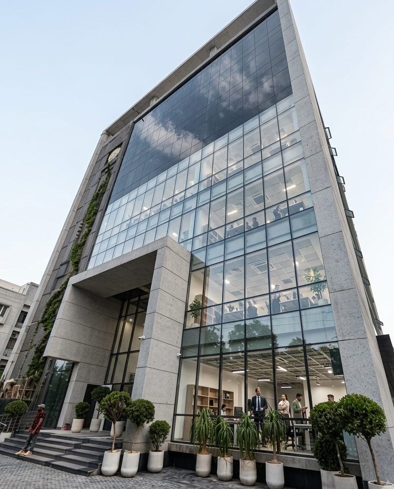A green building representing EPCCD's environmental mandate